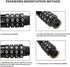 Bike Lock Combination Scooter Chain Lock Motorcycle Helmet Lock Cable 4-Digital Safety Code Combination Lock(High Hardness Metal, Stretchable...