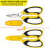 Utility Scissors Heavy Duty, Ultra Sharp Blade Shears with Protective Case, Multipurpose Stainless Steel Scissors For Cutting Cardboard, Fabric, C...