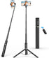 SYNCWIRE 62" Phone Tripod, All-in-One Aluminum Selfie Stick Tripod with Bluetooth Remote for iPhone and Android Smartphones, Perfect for Selfie, T...