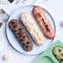 2 Pcs Eclair Mold Silicone Hot Dog Bun Molds Granola Bar Mold Nonstick & Heat proof Baking Pan Bread Mold for Homemade Hotdog Bun Rolls...