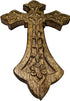 Iconsgr Handmade Wooden Holy Orthodox Religious Wood Carved Wall Cross Christ Crucifix Athos 85...