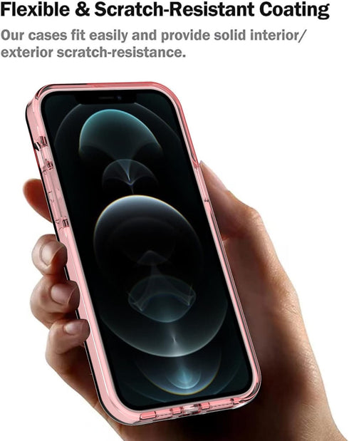 ArtsEvo Designed for iPhone 14 Pro Max Case, 6.6ft Drop Protection, Full Body Screen Camera Protective Phone Case, Pink...