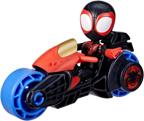 Spidey and His Amazing Friends Miles Morales Action Figure with Toy Motorcycle, Preschool Toys, Ages 3 and Up...