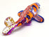 Japan Carp Koi Fish Miniature Figurines Animals Hand Blown Glass Art Collectible Gift Decorate (Purple Orange)...