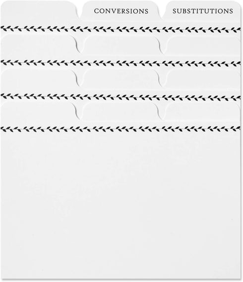 Jot & Mark Recipe Card Dividers | 24 Tabs per Set, Works with 4x6 Inch Cards, Helps Organize Recipe Box (Classic)...