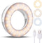 Benbilry Clip On Selfie Ring Light, Compatible with iPhone 15/14/13/12 Series, Rechargeable Mini Circle Lights with 3 Modes / 4-Level Brightness f...
