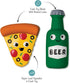 Fringe Studio Dog Toy Set, in Pizza We Crust, 3Pc Mini, Latex, Pet Shop Collection (368011)...