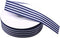 Blue and White Striped Ribbon,Blue Taffy Grosgrain Ribbon 1 Inch Christmas Gift Wrap Ribbon for DIY Hair Bow Scrapbooking Party Wedding Holiday De...