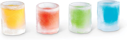 HIC Kitchen Big Shot Silicone Ice Tray, Non-Stick, Makes 4 Ice Shot Glasses...