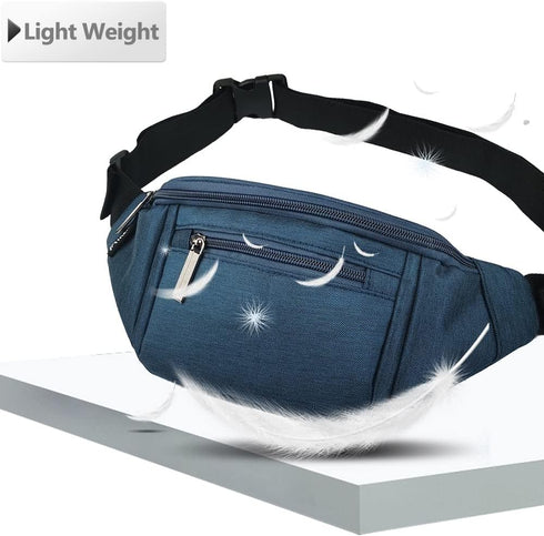 Fanny Pack for Men Women,Crossbody Waist Bag Pack,Belt Bag for Travel Walking Running Hiking Cycling,Easy Carry Any Phone,Wallet (Dark blue)...