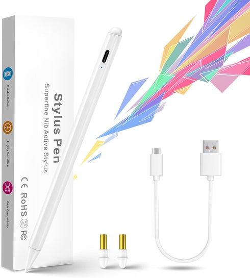 iPad Pro 11" Stylus Pencil,1.5mm Replaceable Pom Palm Rejection Tip Active Pen Compatible with Apple Magnetic Pencil for iPad Pro 11 Inch Stylus o...