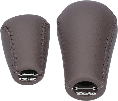 Gear Shift Knob, 5 Speed Manual Gear Shift Knob Lever Fit for 4Runner/Hilux/Land Cruiser Prado 33504-20120-C0(Brown)...