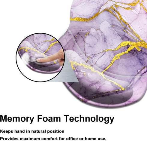 Mouse Pad with Wrist Support, Non Slip Mousepad Wrist Rest for Office, Computer, Laptop & Mac- Durable & Comfortable & Lightweight Ergonomic Suppo...
