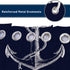 Custom Nautical Navy Blue Anchor Shower Curtain, 70x72 inch...