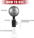 1 PC M12 x 1.25 Universal Shift Knob Adapter, Aluminum Alloy Transmission Gear Stick Shift Connector, for Non Threaded Shifters (Red)...