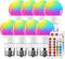 Color Changing Light Bulb, RGB LED Light Bulbs with Remote Control,40W Equivalent Dimmable 5W, 500LM, 2700K Warm White E26 Screw Base Bulbs, Flood...