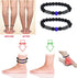 Anti-Swelling Black Obsidian Anklet, 2pcs Black Obsidian Anklet Swelling,Obsidian Beaded Bracelet For Men/Women Gifts...