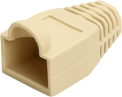 Cmple 50-Pack RJ45 Strain Relief Boots, RJ45 Boots for Cat6, Cat5e Ethernet RJ45 LAN Cable Connector Boots Cover - 50 PCS, Ivory...