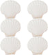 6PCS 4inch Scallop Shells, White Sea Shell for Crafting, DIY Painting, Home Wedding Decoration Natural Scallop Shells...