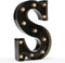 Light Up Black Alphabet Marquee Letters Sign LED Marquee Number Lights Sign for Night Light Home Bar Christmas Lamp Birthday Party Wedding Decorat...