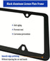 Aootf Universal Car Rear View Camera License Plate Bracket Kit, Black License Plate Frame and Backup Camera Holder, Dash Cam Mirror Camera Mount K...