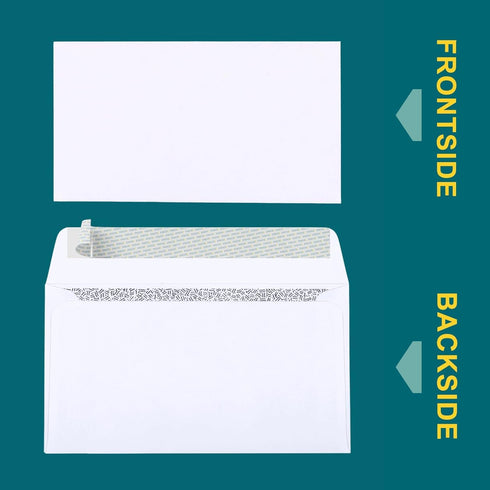 EnDoc #6 3/4 Security Envelopes Self-Seal - 20 Count - 6 1/2 x 3 5/8 Inch Privacy Tinted Windowless All-Purpose Envelopes for Personal and Busines...