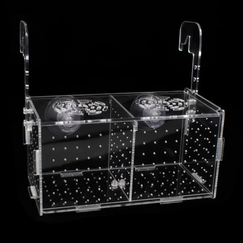 Fish Breeding Box for Aquarium Acrylic Fish Tank Breeder Divider Box with Suction Cups Transparent Hatchery Hanging Incubator for Fishes Shrimp Cl...