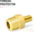 GODESON Air Inflator Adapter,1/4 NPT (m) to Standard Schrader Valve (M),Schrader Valve Adapter for Tire Inflator Portable Air Compressor/Pump with...
