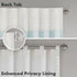 Madison Park Window Curtain Single Panel Faux Silk, Elegant Pleats, Rod Pocket Curtains for Living Room Privacy, Room Darkening Window Curtain for...
