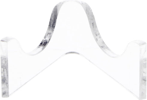Plymor Clear Acrylic Low-Profile Curved Display Easel for Geode, Mineral or Crystal Cluster, 0.875" H x 2" W x 1.75" D...