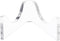 Plymor Clear Acrylic Low-Profile Curved Display Easel for Geode, Mineral or Crystal Cluster, 0.875" H x 2" W x 1.75" D...