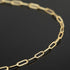 YOUBEIYEE 16.4 Feet Light Gold Embossed Paperclip Chain for Jewelry Making 18K Gold Plated Brass Chain Roll Women Necklace Bracelet DIY Jewelry Su...
