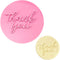 Crethinkaty Teachers' Day Fondant Embosser "Thank you" Shape 3D Dented Design Cookie Stamp for Baking Cookies,Decorating Cake/Sugar Paste/Cupcake...