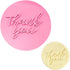 Crethinkaty Teachers' Day Fondant Embosser "Thank you" Shape 3D Dented Design Cookie Stamp for Baking Cookies,Decorating Cake/Sugar Paste/Cupcake...
