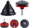 4 PCS Lawn Mower Blade Sharpener - Universal Multi-Sharp Rotary Lawnmower Sharpen Kit for Power Drill Hand Drill,Includes Blade Balancer...