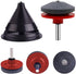4 PCS Lawn Mower Blade Sharpener - Universal Multi-Sharp Rotary Lawnmower Sharpen Kit for Power Drill Hand Drill,Includes Blade Balancer...