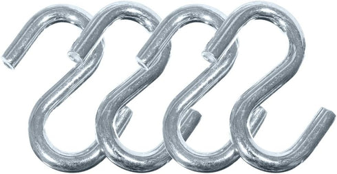Paracord Planet - 4 Packs - S Shaped Hooks S Hanging Hooks S Metal Hanger - 3/8 Inch Thick, 3 Inches Long...