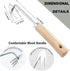 Gardening Weed Puller Tool,V-Shaped Hand Weeding Pulling Tool,Weed Removal Tool,Wood Handle Weeder Tool for Garden,Uprooting Weed Remover Tools (1...