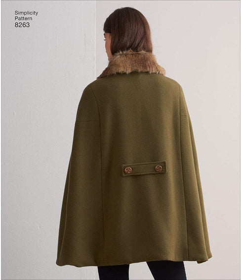 Simplicity 8263 Women's Cape and Capelets Sewing Patterns, Sizes XS-XL...