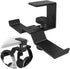 6amLifestyle Under Desk Dual Headphone Hanger, Metal Headset Stand Gaming Earphone Holder Universal Clamp on Desk Hanger Hook for All Headsets, Bl...