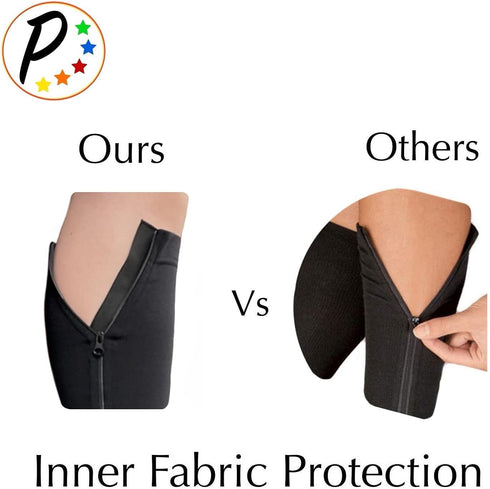 Closed Toe 15-20 mmHg Zipper Moderate Compression Leg Circulation Socks (Black, S/M)...