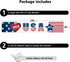 Probsin Large 4th of July Banner 120"x20" Decorations Independence Day Yard Sign Patriotic Hanging Decor American Heart Stars Party Supplies for I...