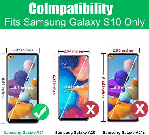 Case for Galaxy A21, Phone Case for Samsung A21 Girls Women Butterfly Black Fantasy Square Case with Ring Stand Lanyard Drop Protector Cover for S...
