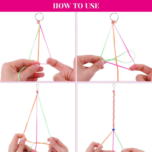 Lanyard String, Cridoz Gimp String Kit with 12 Rolls Plastic Lacing Cord, 20 Pcs Snap Clip Hooks, 20Pcs Key Chain Ring Clips, 10 Pcs Lobster Clasp...
