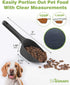 2 PACK Dog Food Scoop,1 Cup Capacity Pet Food Scoop With Measuring Lines For Dog, Puppy and Cat (Green and Black)...