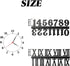 GXXMEI 18Sets Clock Numerals Kit Including Arabic Number and Roman Number DIY Digital Clock Numbers for Design Replacement Repairing Clock Accesso...