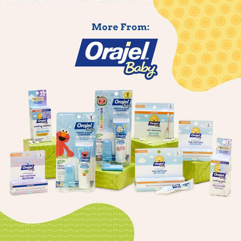 Orajel Baby Daytime & Nighttime Cooling Gels for Teething, Drug - Free, #1 Pediatrician Recommended Brand for Teething*, Two 0.18oz Tubes...