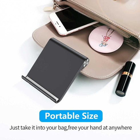 Cell Phone Stand Holder, Cellphone Holder Adjustable Desktop Phone Stand for Desk, Foldable Phone Cradle Dock Mobile Stand for iPhone iPad Tablet ...