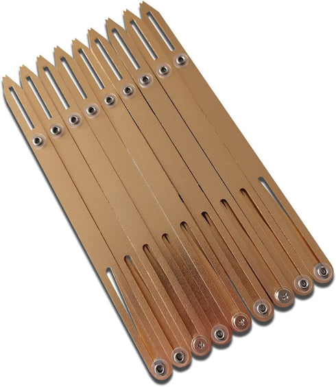 HONEYSEW Expanding Aluminum Sewing Gauge Button Guide Measure Multiple Equal Distance (1 Pack)...