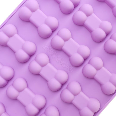 homEdge Jumbo Puppy Dog Paw (6 Cavity) and Bone Molds, Non-Stick Food Grade Silicone Dog Treats Molds, Silicone Mold for Chocolate, Candy, Jelly, ...